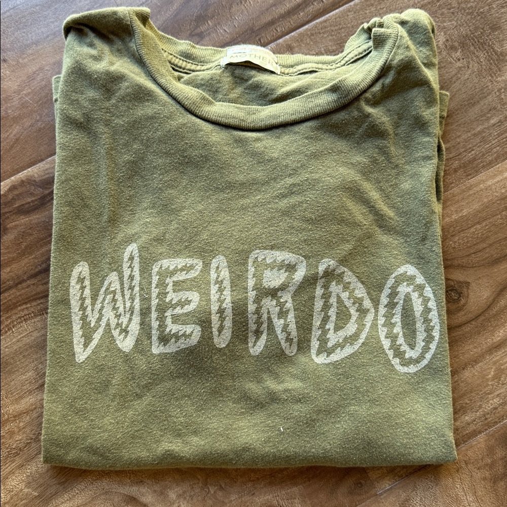 MOTHER Olive Graphic Tee